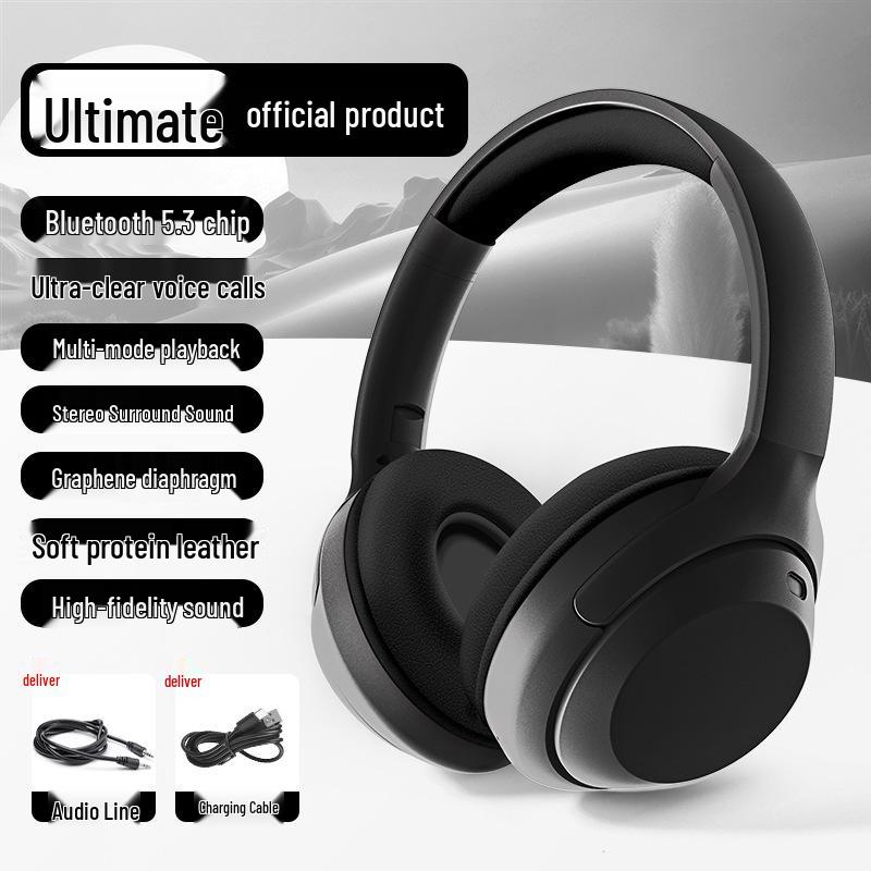 New Model Wireless Bluetooth Headband: Fashionable Gaming & Sports Bass Headphones