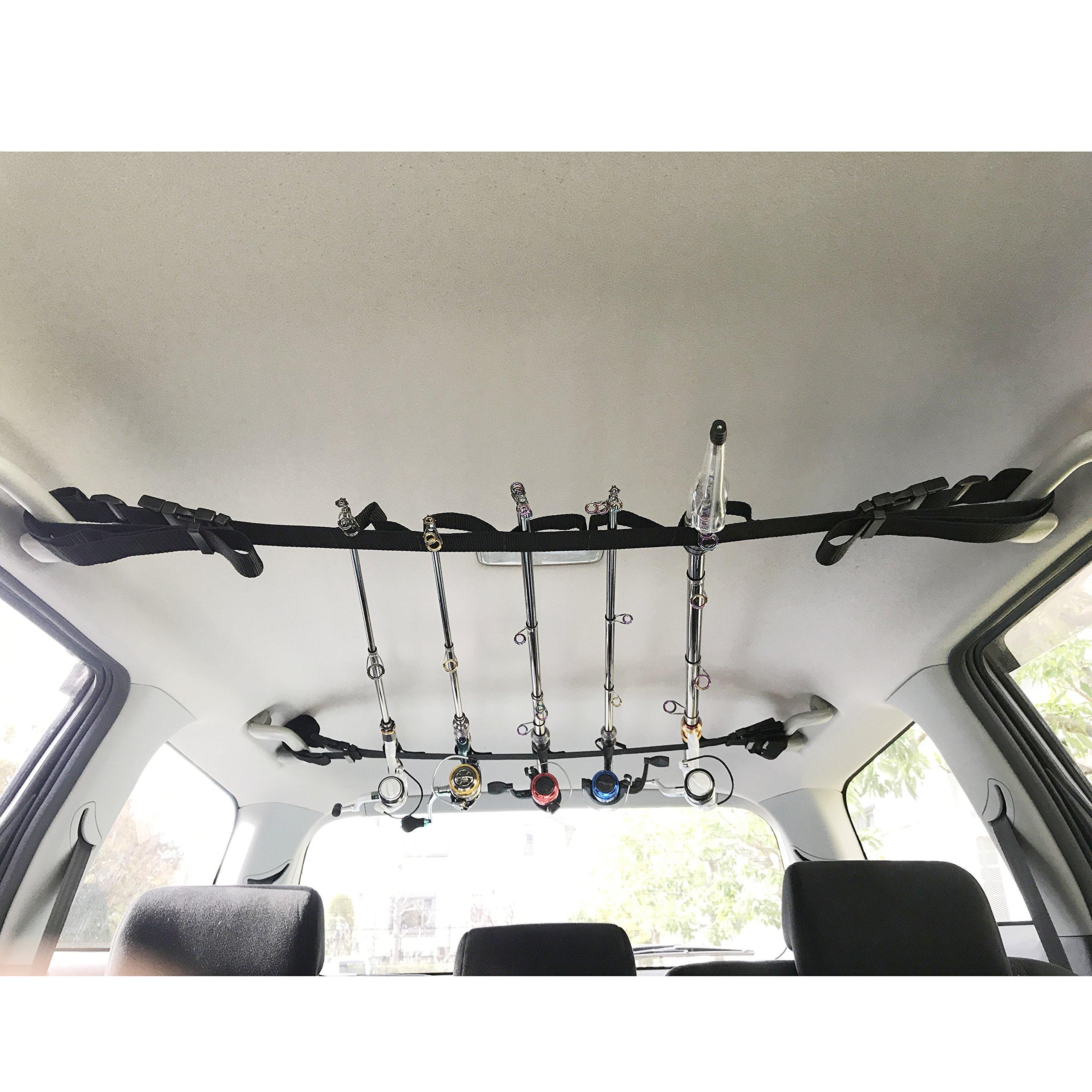 

Oruldo Рыболовные снасти Автомобильный держатель для удилищ [Carildo A] Ремень-держатель для удилищ Держатель для удилищ для переноски и хранения спиннинговых удилищ и рыболовных удилищ с катушками