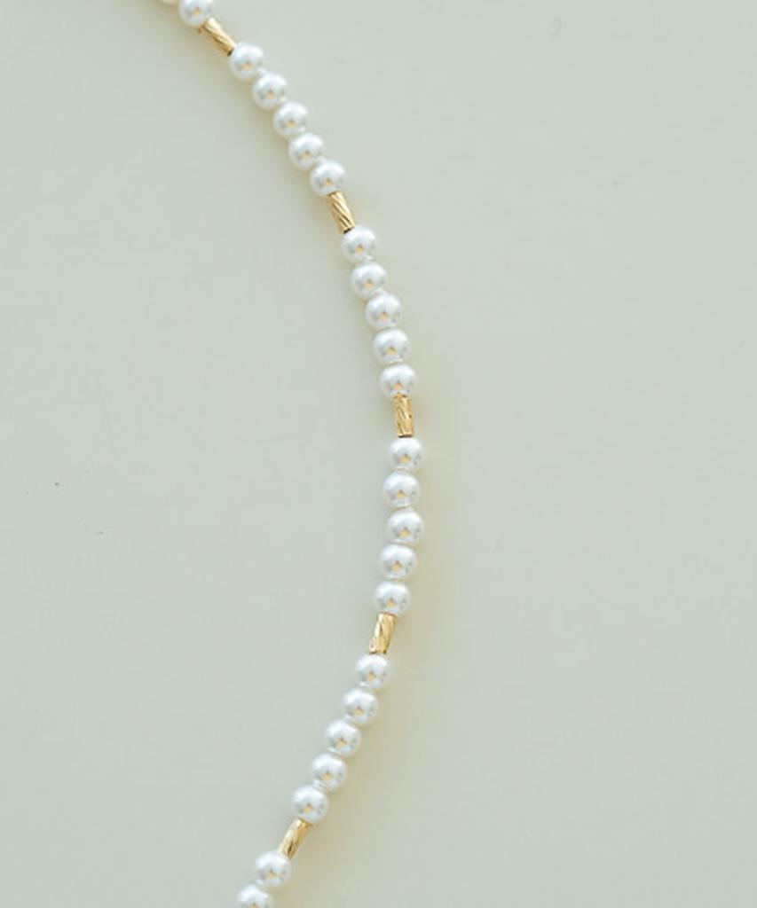 Alleun Silver 925 Swarovski Cut Pearl Silver Necklace Choker