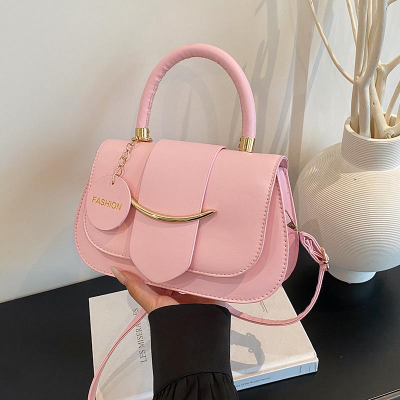 

Premium sense popular new niche design bag autumn messenger bag shoulder underarm bag women s bag розовый