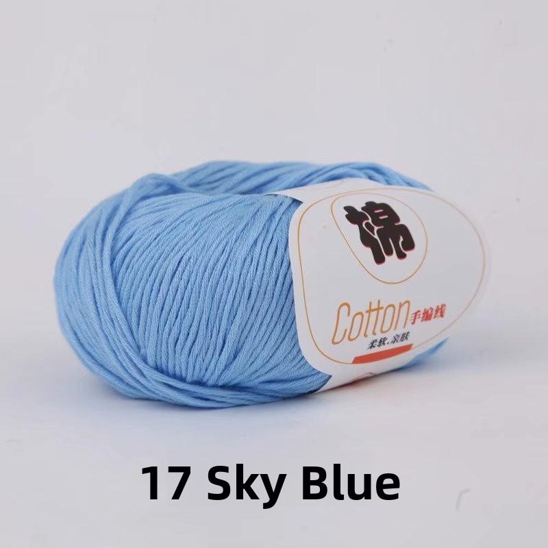 4-Ply Hand Knitted Cotton Yarn for Baby Milk Cotton DIY Wool Ball Children Sweater Fabric Cotton Tead Baby Knitting Yarn