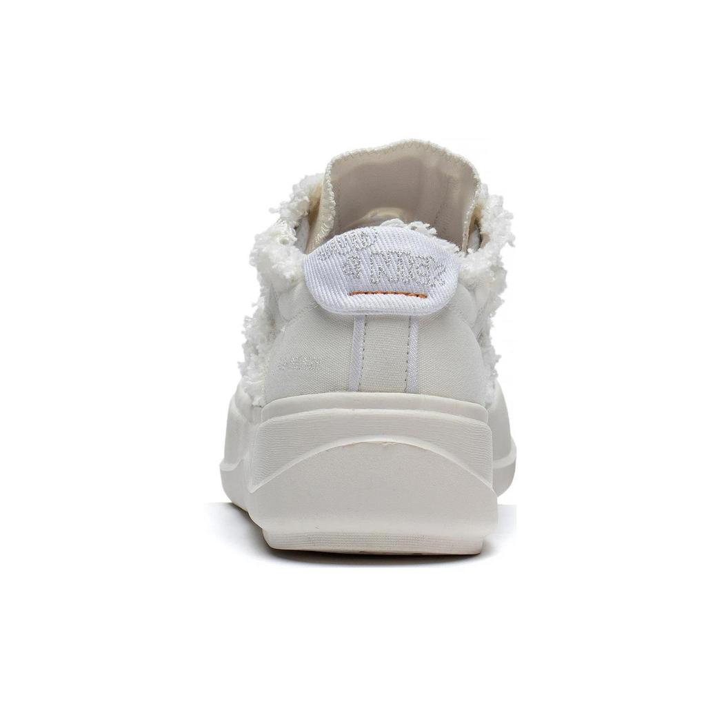 Disney x Li Ning Honey Platform Fabric Slip Resistant Abrasion Resistant Low top Sports Casual Shoes Women's Ecru AGCT042-2
