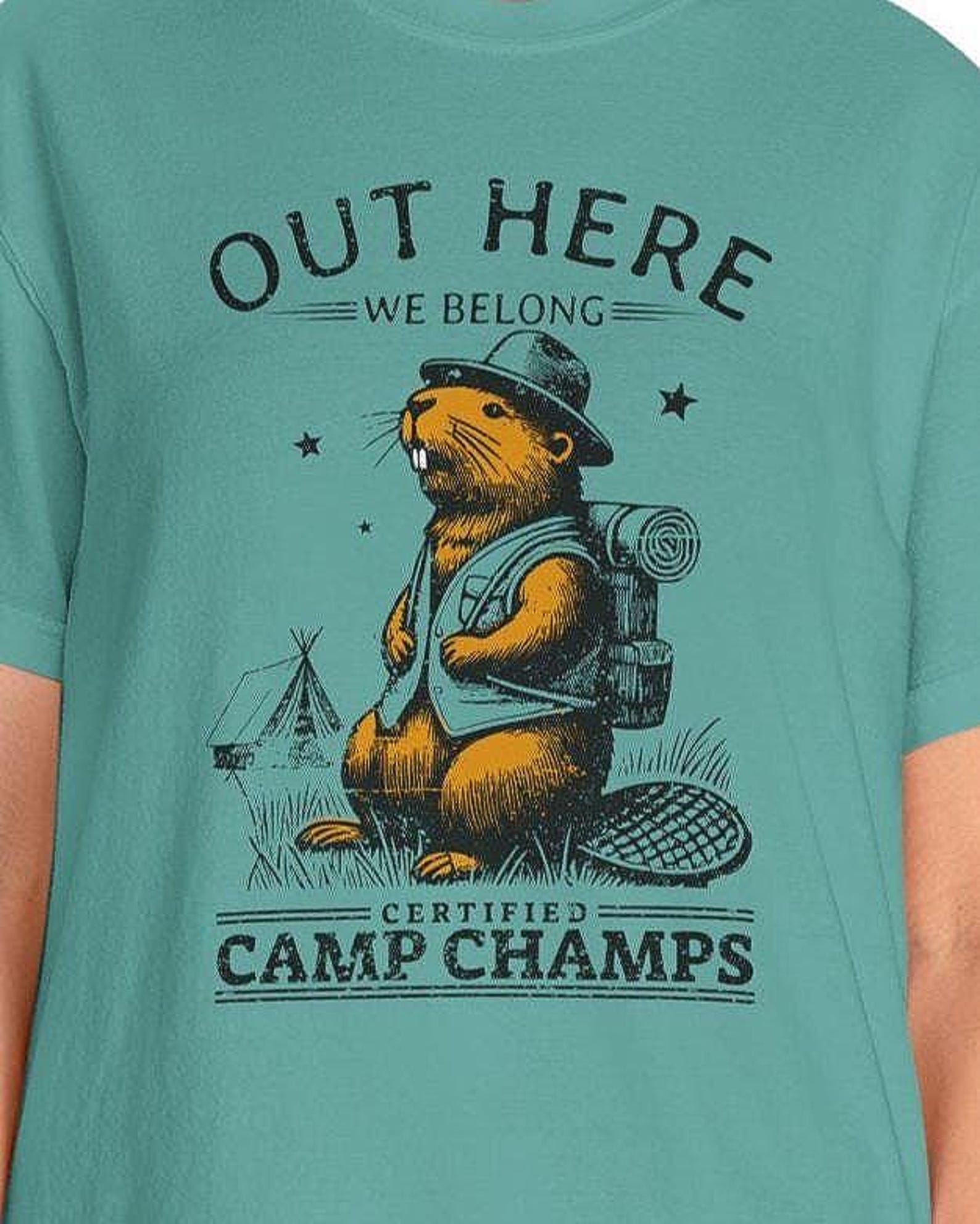 Camping Beaver Adventure Tee M