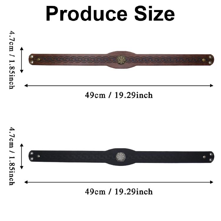 Embossed PU Leather Headband Medieval Hairband for Themed Parties and Daily Wear Women Men Halloween Dressingup Headwear