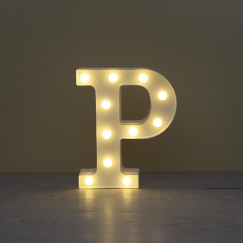 LED Marquee Letter Character Lights A - Z Alphabet Light Up Sign Decor
