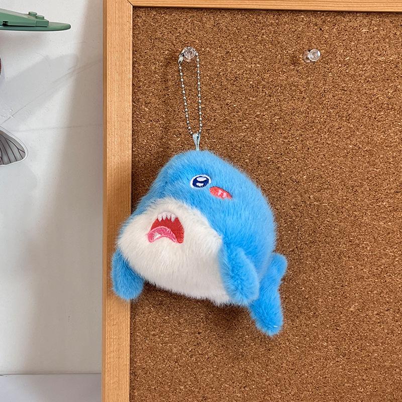 1Pcs Soft Simulation Animal Whale Small Pendant Turtle Ocean Animal Plush Keychain Starfish Pp Cotton Plush Toy Home Decoration