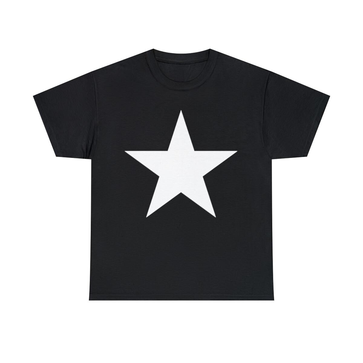 Big White STAR Unisex Heavy Cotton Tee S