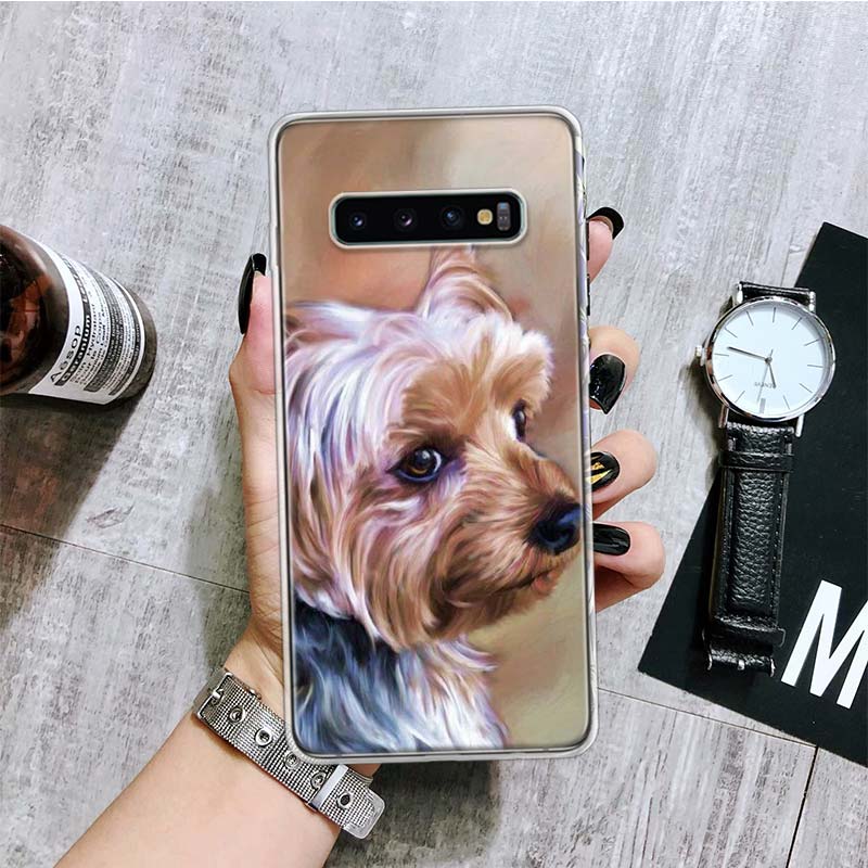 Yorkshire Terrier Dog Puppy Phone Case For Samsung Galaxy S20 FE S10 Plus S21 S22 Ultra S10E S9 S8 S7 Edge J4 + Fundas Cover