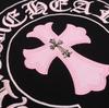 1975 CHROME HEARTS 2025 Summer New High Quality Cotton Round Neck Loose Large Size Men's and Women's T-shirt Couple T-shirt