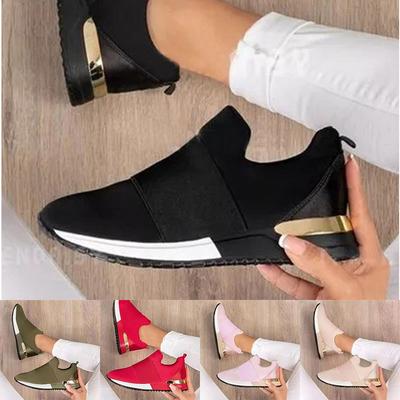 Hot Women Shoes Brand Woman Sneakers Fashion Platform Vulcanized Shoes Autumn Slip On Student Tennis Shoes Zapatillas Mujer