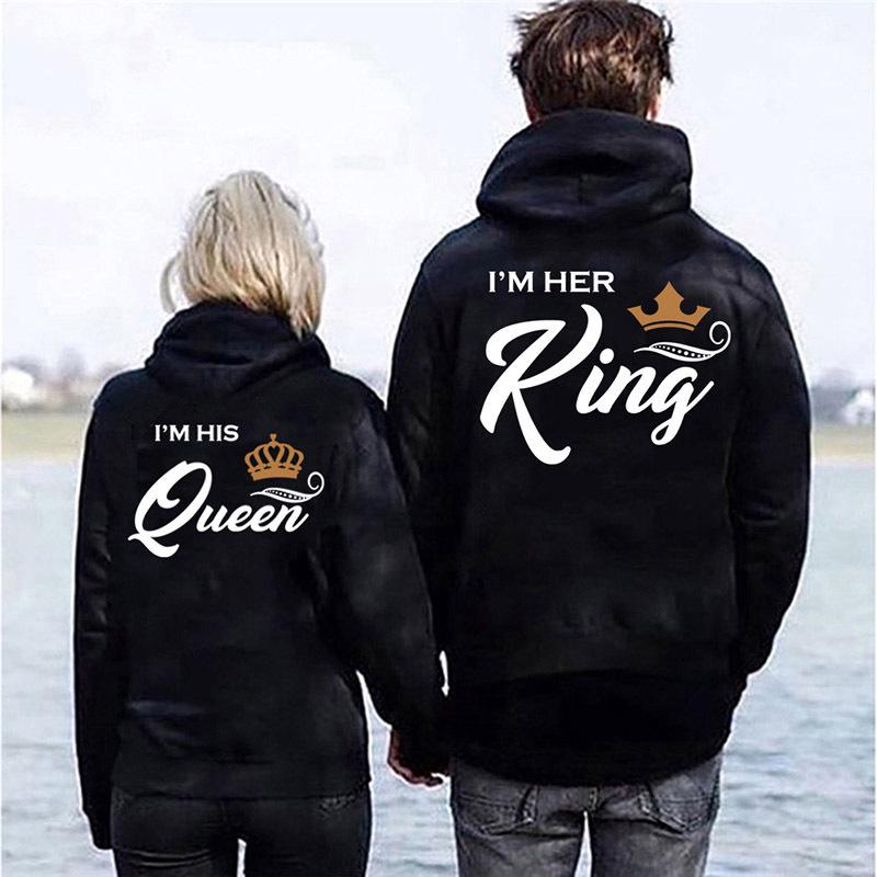 2024 His Queen & Her King Couple Hooded Sweatshirts