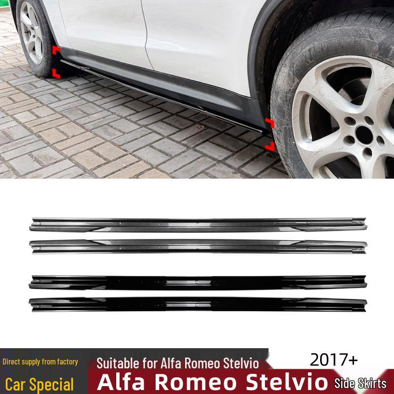Alfa Romeo Stelvio 2017+ Side Skirt Diffuser for Exterior Modification