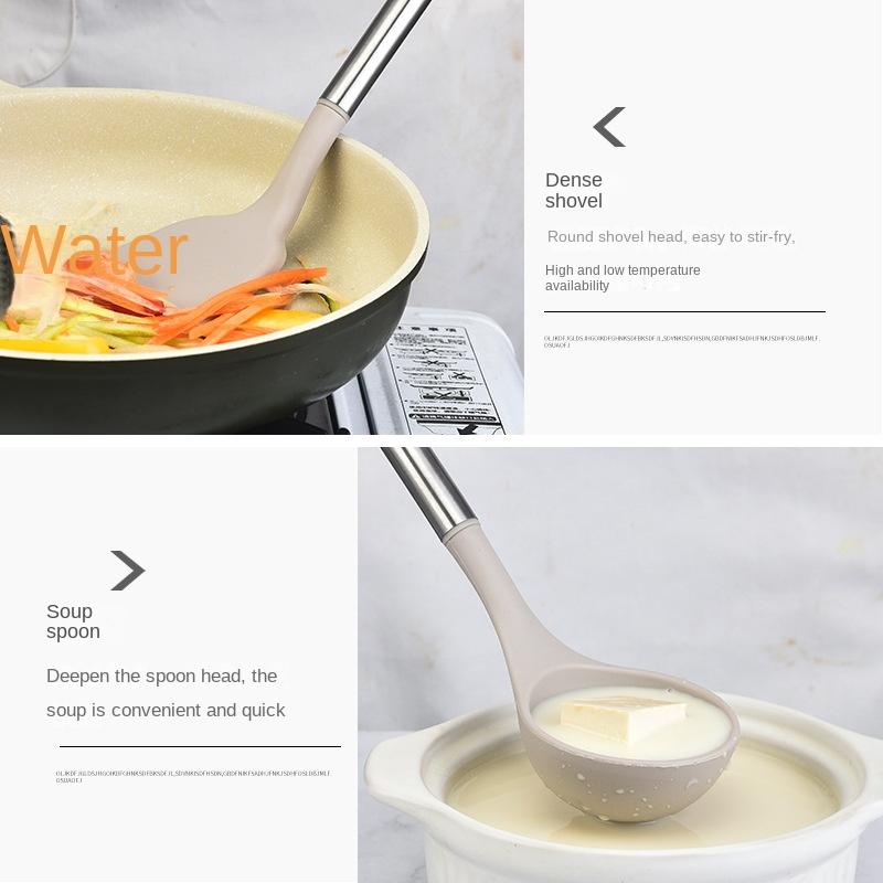 12 PCS Cooking Utensil Set, Umite Chef  Heat Resistant Kitchen Utensil Gadgets Set-Stainless Steel Handle- Kitchen Spatula Tools for Nonstick Cookware