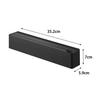 Yamazaki Magnetic Wrap Dispenser with Slide Tower 10659 Cutter, Black, W35.2×D5.9×H7cm, Series, (Magnetic Storage, Non-Slip)
