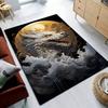 Dragon and CloudsRug for Living RoomMythical Creature ArtworkFantasy ThemedHomeFurnishings Anti slip carpet can bemachine washed