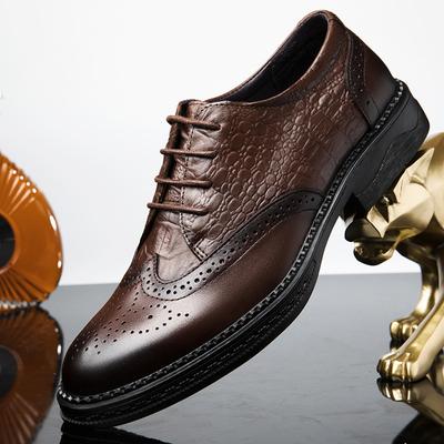 Pánské boty Oxford ve vintage stylu Prodyšné Pánské Hollow Out Business Boty Britský styl Mužské Brogue Obuv Volný čas Walk Flats