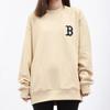 MLB Old Flower Sweatshirts Unisex Beige Crew Neck Moderate Regular 3AMTM0114-43BGS