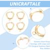 12Pcs 201 Stainless Steel Hoop Earrings, with Loops and 316 Surgical Stainless Steel Pins, Mixed Color, 18 Gauge, 20x18x3mm, Hole: 2.5mm, Pin: 1mm