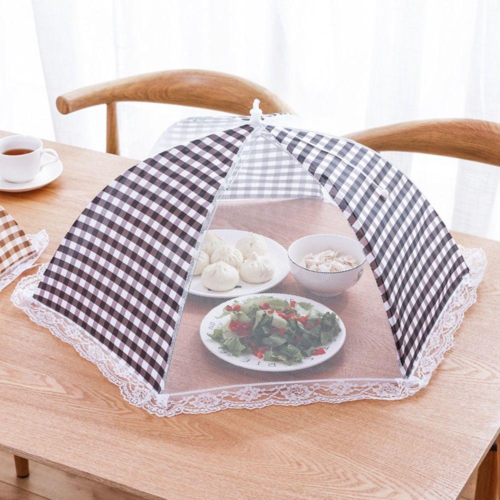 Foldable Lace Dining Table Anti Mosquito Net Food Lid Table Cover Food Cover Meal Cover