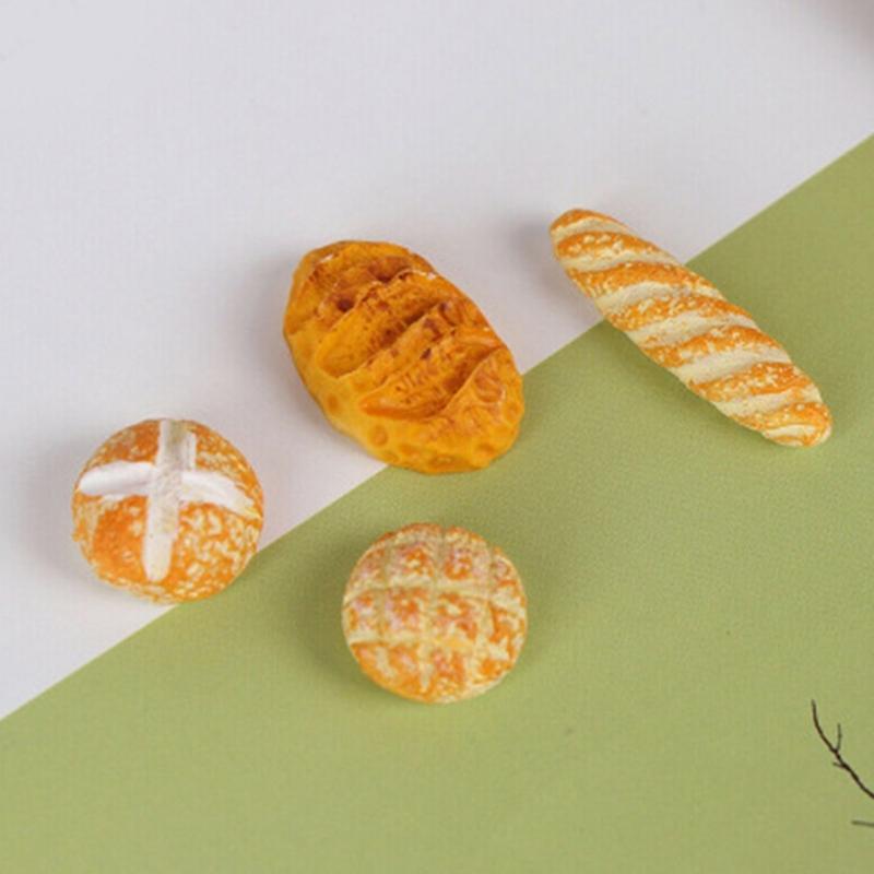 Realistic Mini Bread Replicas For Dollhouses Kitchen Accessories Bakery Display Miniature Scenes