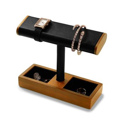 Holzene Uhrhalterung, Rutschfester Uhrenständer, Armband-Aufbewahrungsständer, Armband-Ausstellungsständer, Armband-Aufbewahrungsständer, Natürliches Massivholz T-förmig