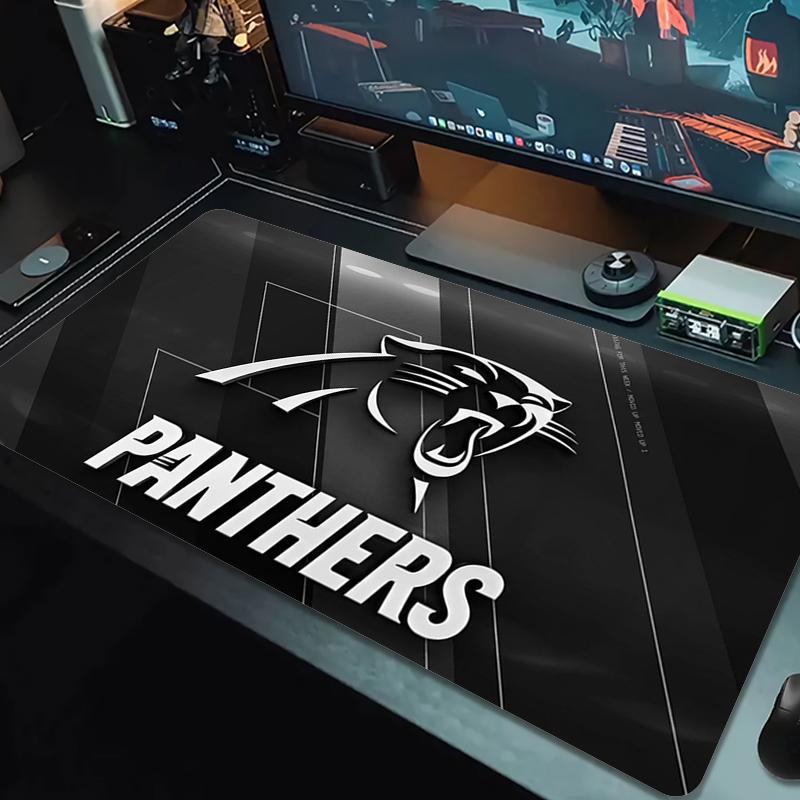 Carolina Panthers Mauspads Großes Gaming-Tischkissen Rutschfestes Laptop-Tablet Großes Mauspads XXL Matte Mini-PC-Spielmatte Mit Verriegeltem Rand