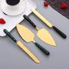 Butter Knife And Spatula Set with Ceramic Handle Stainless Steel Baking Turner for Butter Pizza Pastry Non-Stick Cake Cutter And Butter Spreader
