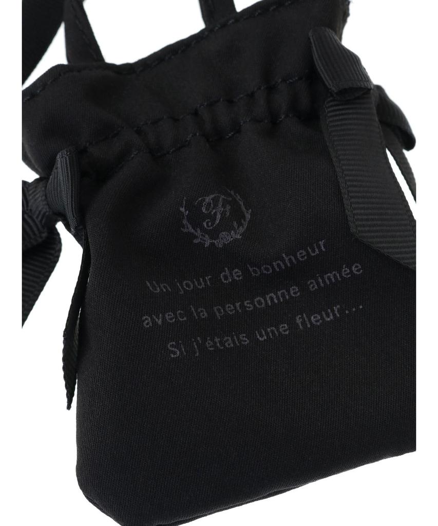 Maison De Fleur Apparel Mini Double Ribbon Bag, Women's, Pink