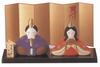 Large Hina Emperor and Empress Banko Ware Dolls, Dolls,