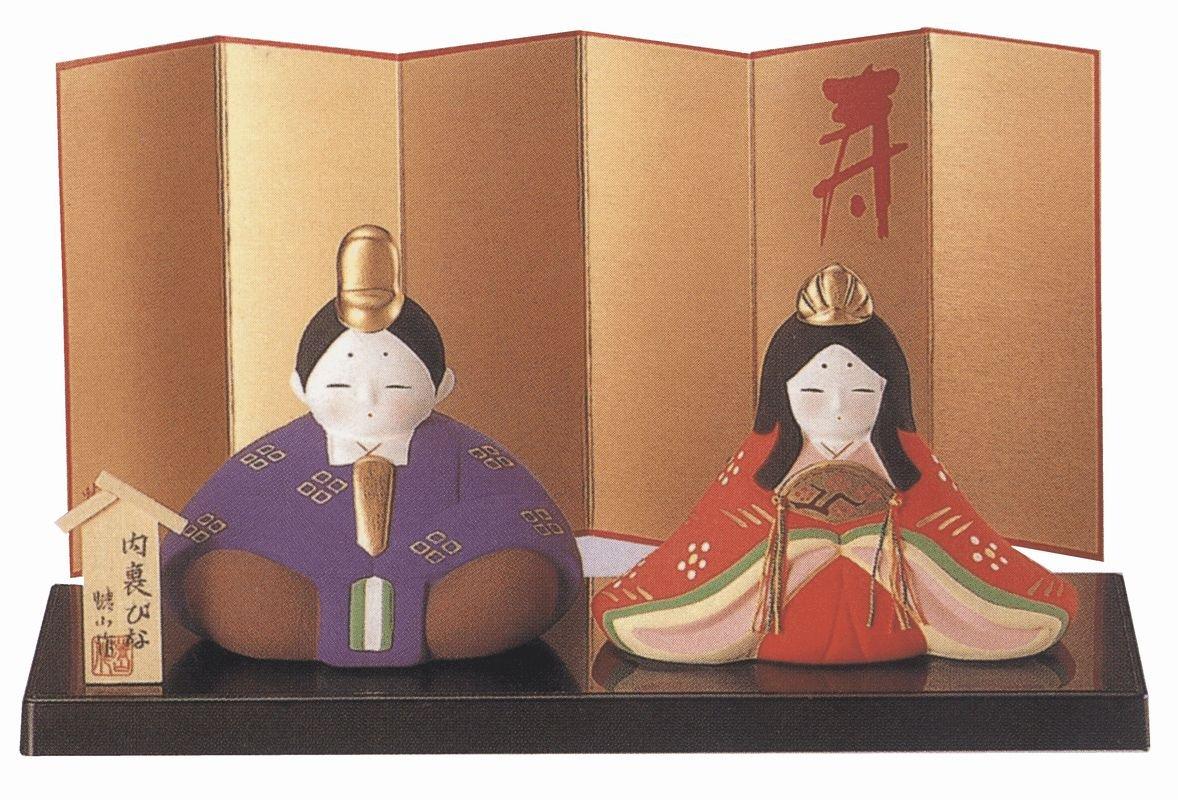 

Large Hina Emperor and Empress Banko ware dolls, dolls,