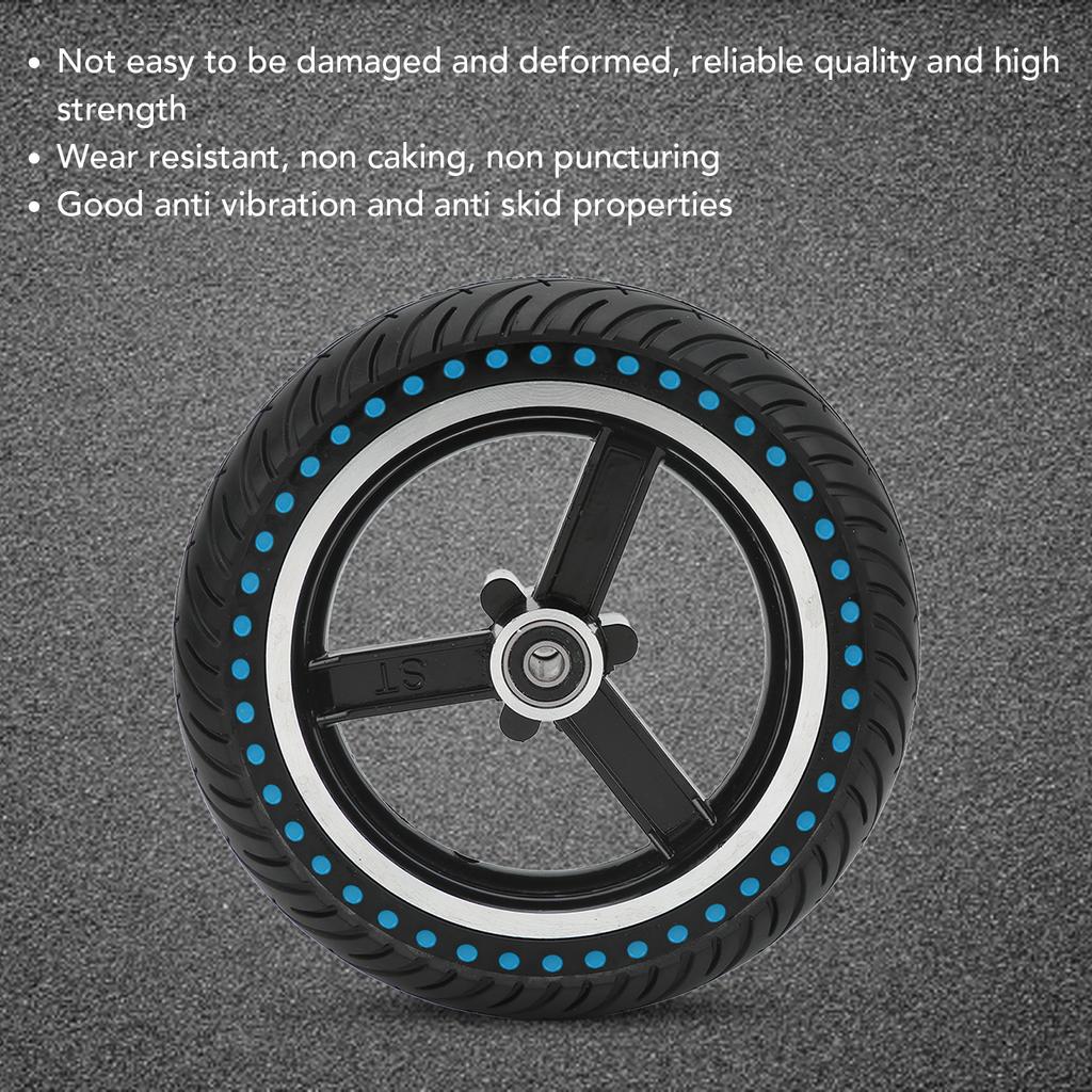 Electric Scooter Tire Slip Resistance Honeycomb Replacement Rubber Electric Scooter Wheel for Kugoo M4 Blue