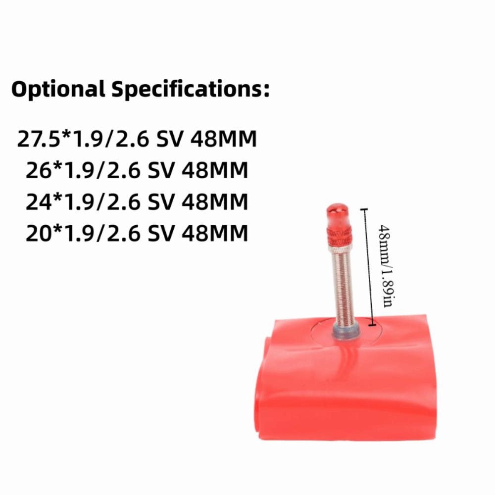 High Pressure Bike Tire Tube with 48mm Presta Valve Road Bicycle Inner Tube  Outdoor Cycling