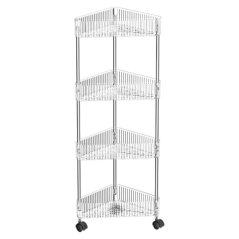 Bathroom Rolling Storage Rack: 2 To 4-Layer Multi-Tier Movable Organizer for Toilet and Washbasin Areas