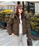 Women’s Short Hooded Windproof Thicken Warm Winter Jacket With Raglan Sleeves