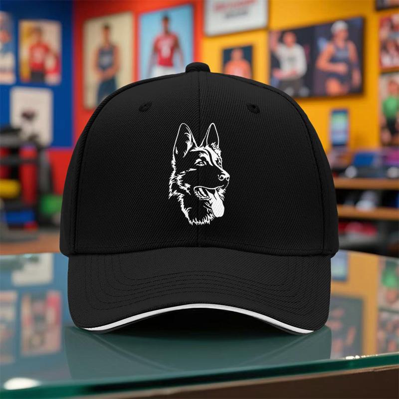 1pc of The New 2025 Summer And Autumn Unisex Lightweight Baseball Cap Featuring a German Shepherd Print