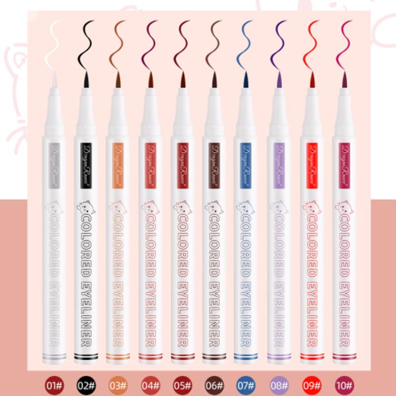 Farbe wasserdichter Eyeliner wasserdichter Anfänger weiblicher ultrafeiner weißer Eyeliner