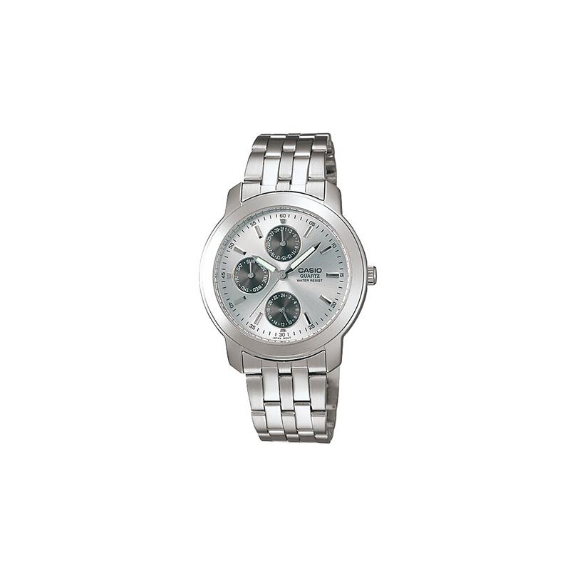 

Casio STANDARD series silver gray couple waterproof quartz watch quartz movement stainless steel strap Japanese and Korean watch men and MTP-1192A-7A сірий колір