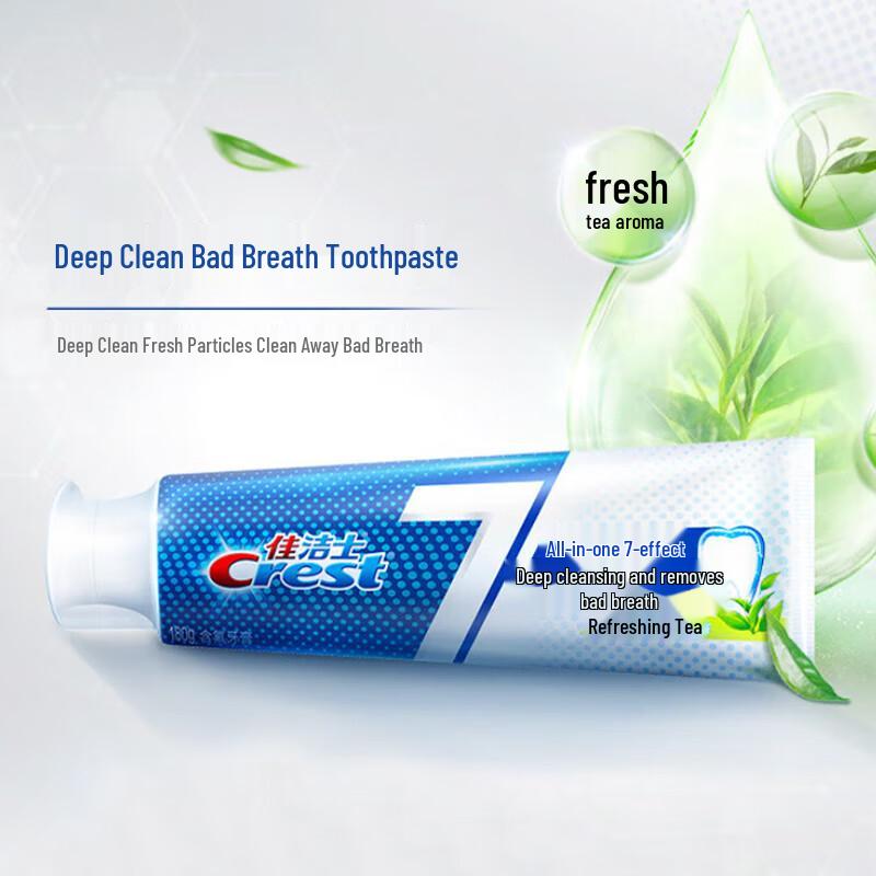 Crest All-in-One 7-Effect Tea Fresh Fluoride Toothpaste