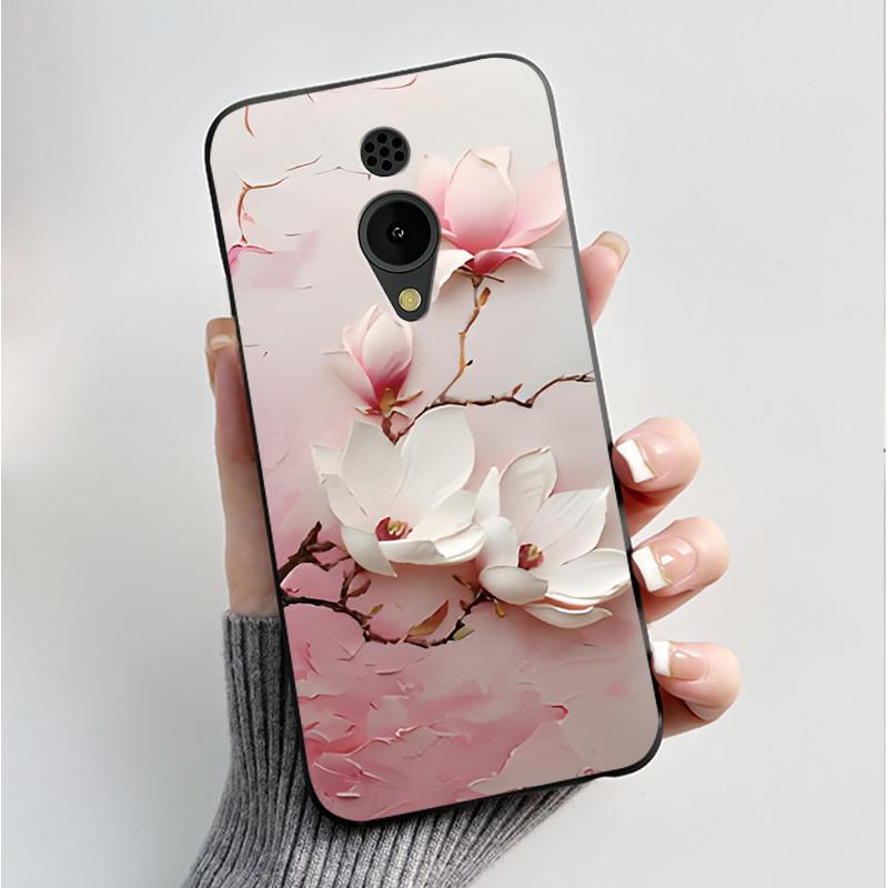 Printed Phone Case For Nokia 150 2G 2023 C2 C10 C20 Funda Coque Soft Silicone Black Shell Cover Cute Flower Cartoon Casing Capa