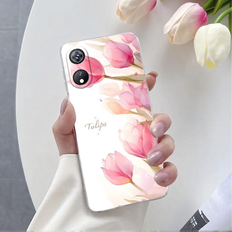 For Cubot P60 / Note 20 Case Luxury Phone Case For Cubot Note 20 Pro Butterfly Flower Clear Soft Silicone TPU Protective Cover Cubot P60
