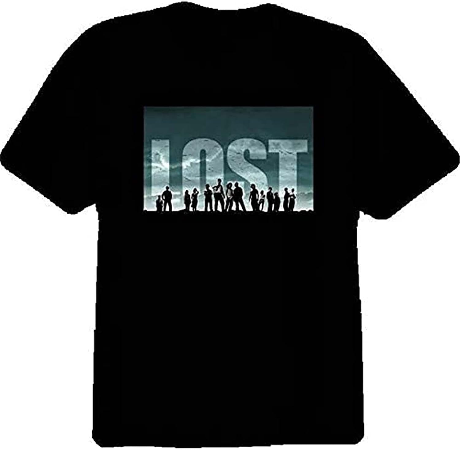 Lost TV Shows Television Series T Shirt Design Tshirt Printing Tee Shirt S чёрный