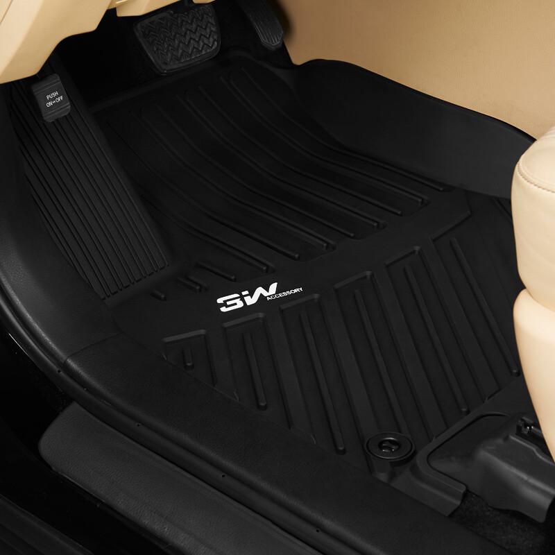 3W TPE Индивидуальные коврики для пола для 7-местного Toyota Sienna New Sienna 7-Seater чёрный