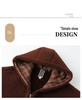 New Style Winter Plus Velvet Thick Fleece Hooded Zipper Jacket for Middle-Aged & Elderly Women
