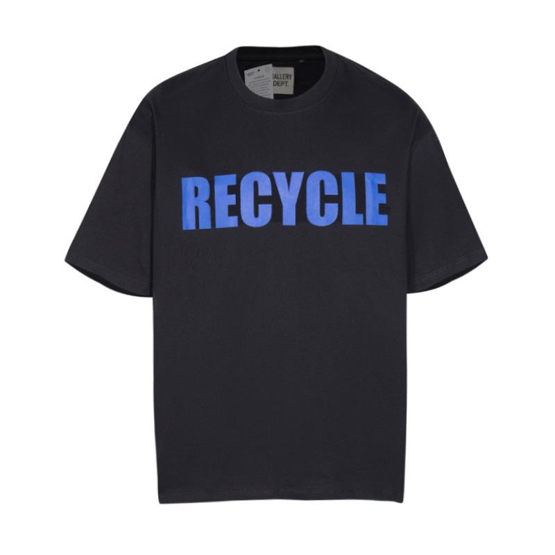 Early spring Galler's new slogan LOGO printed short-sleeved T-shirt is the same for men and women
