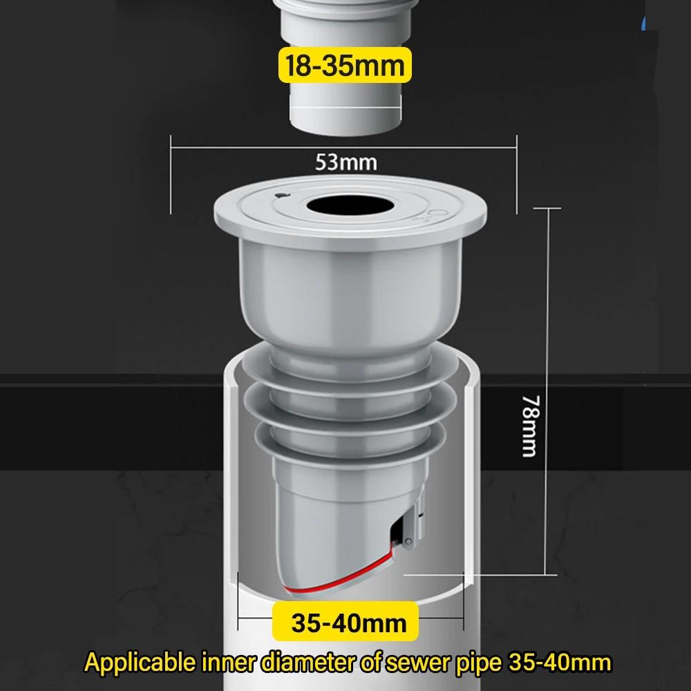 70-75mm Silicone Drains Kitchen Sink Plug Sewer Pipe Sealing Ring Water Plug Floor Drain Shower Stopper Bathroom Accessories