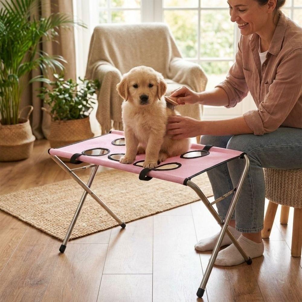 Foldable Pet Bathing Stand Cloth Replaceable Accessories Pet Washing Rack Cloth Drying