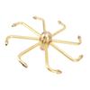 8 Holes Fountain Nozzles Brass Windmill Rotating Fountain Water Spray Head for Rockery Fish Pond
