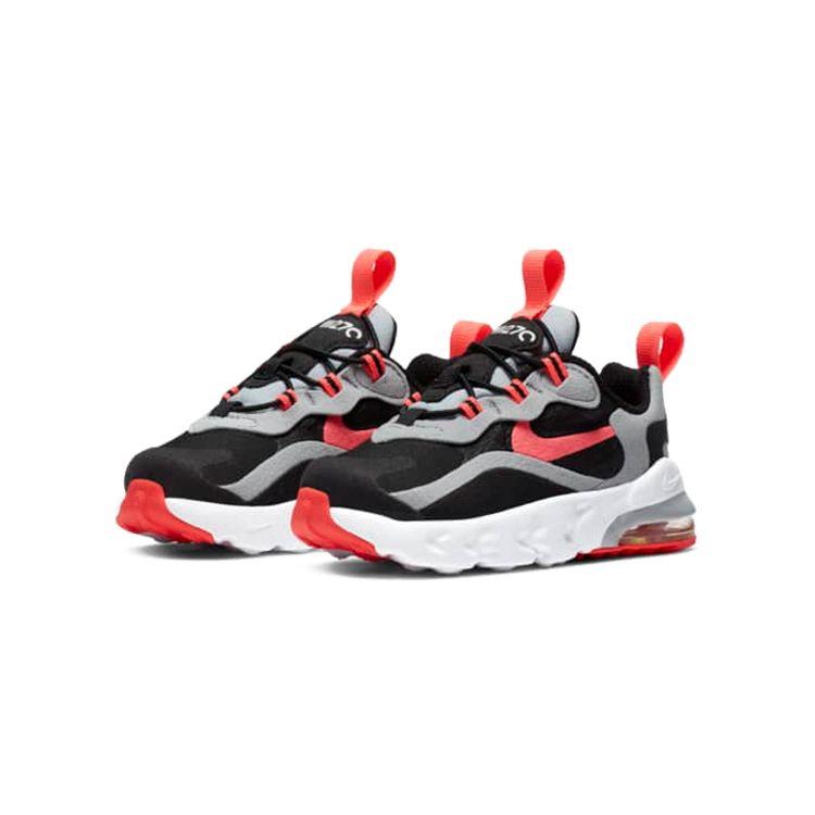 Nike Air Max 270 RT Comfortable Casual Low-Top Running Shoes Baby Sneaker Black Gray Red CD2654-019