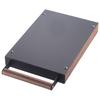 Espresso Knock Box Coffee Knocker Drawer Dump Bin Container with Walnut Handle under Grinding