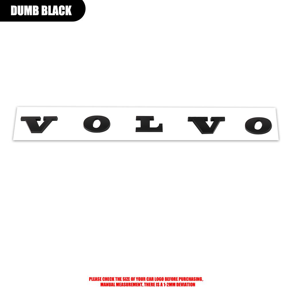 

1pc 3D ABS Plastic Car Trunk Big Badge Volvo Letter Emblem Sticker Decal For volvo S80L XC60 XC90 S60 S80 V50 V40 Accessories For volvo